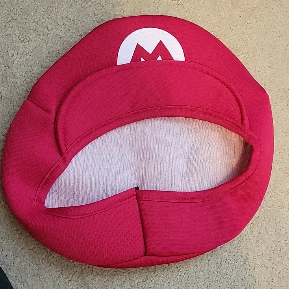 Mario Costume Hat Red White Youth